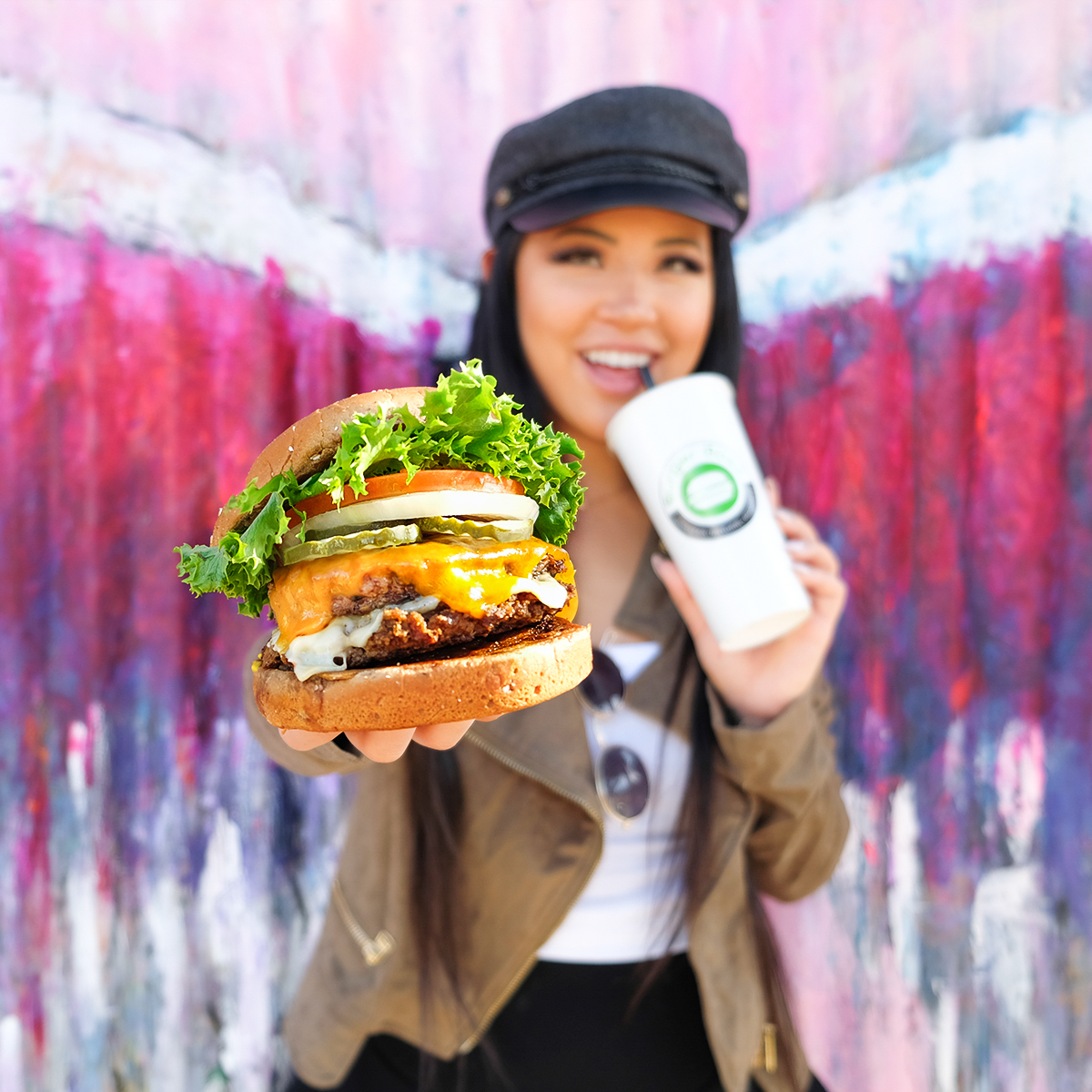 woman in burger boss image