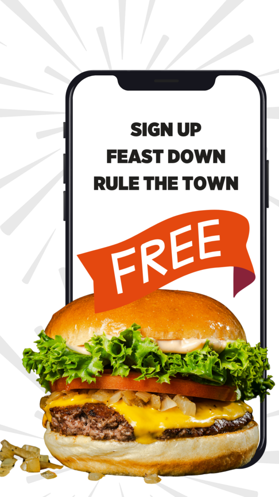 Free Burger when you sign up